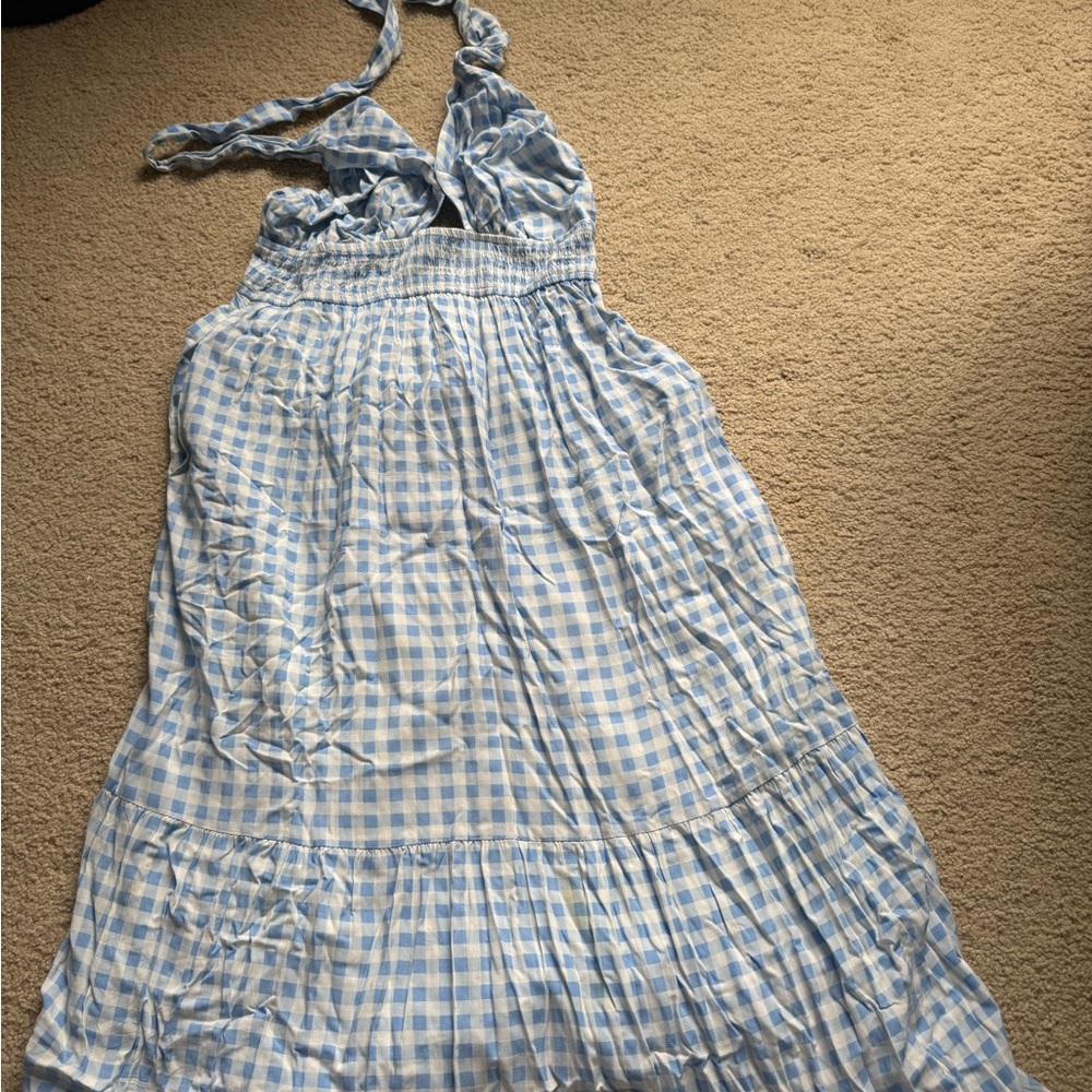 Amazon Blue and White Maxi Dress